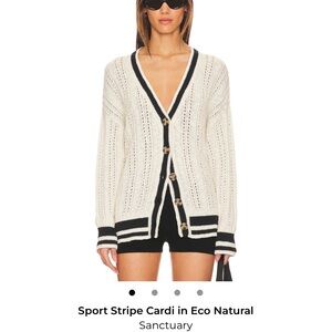 Sanctuary Women's Natural and Black Cardigan